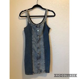Hollister jean fitted dress
